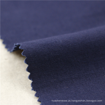 21x21 + 70D / 140x74 264gsm 144cm de profundidade azul marinho de algodão stretch twill 2 / 2S tecido de sarja peached tecido de poliéster 1680d